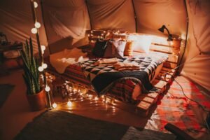 Bedroom fairy lights ideas