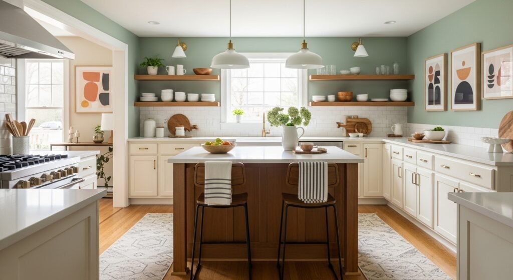 Complete budget kitchen makeover final result